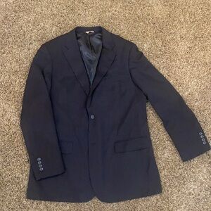 Brown Pin Stripe Luca Rossi Pant Suit Dress Suit - (See measurements)